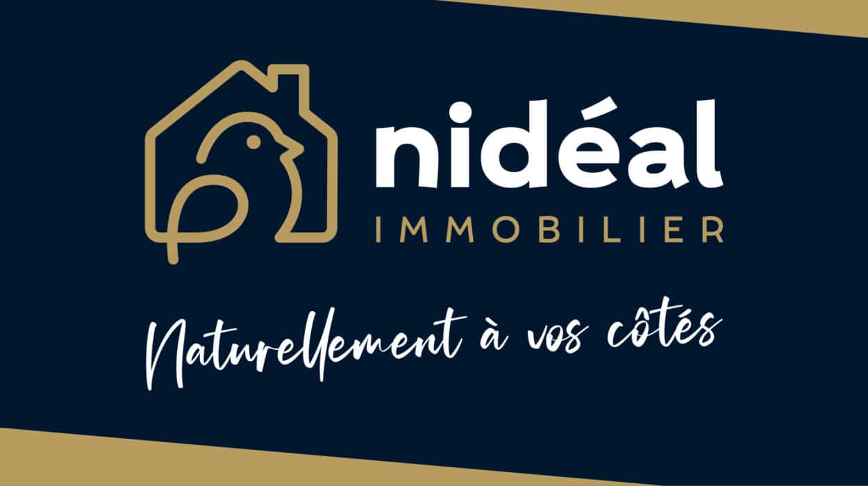 Logo de Nidéal Immobilier, naturellement à vos côtés.