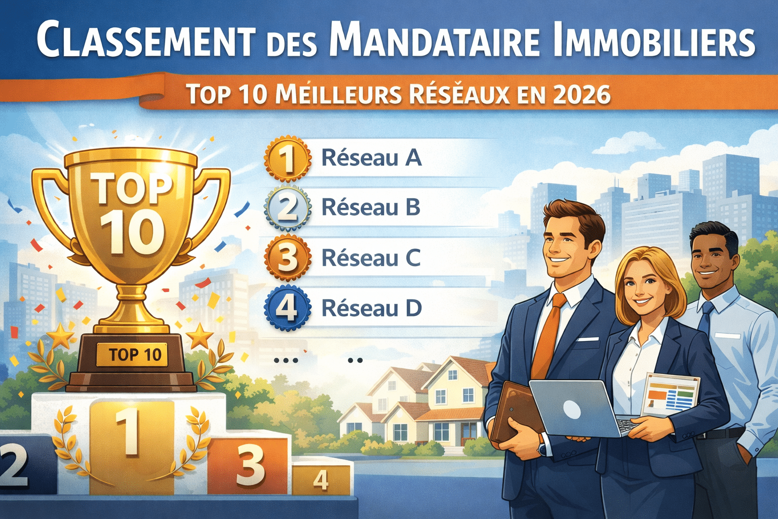 Classement des mandataires immobiliers 2026 : analyse complète des réseaux mandataires immobiliers