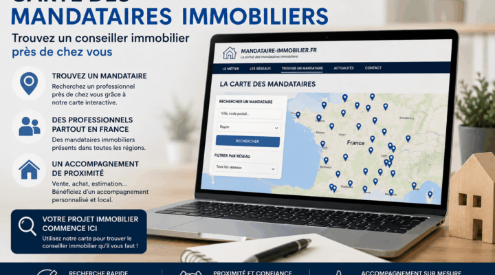 Carte des mandataires en immobilier